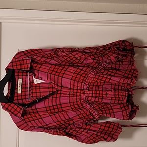 NWT Free People Plaid Blouse